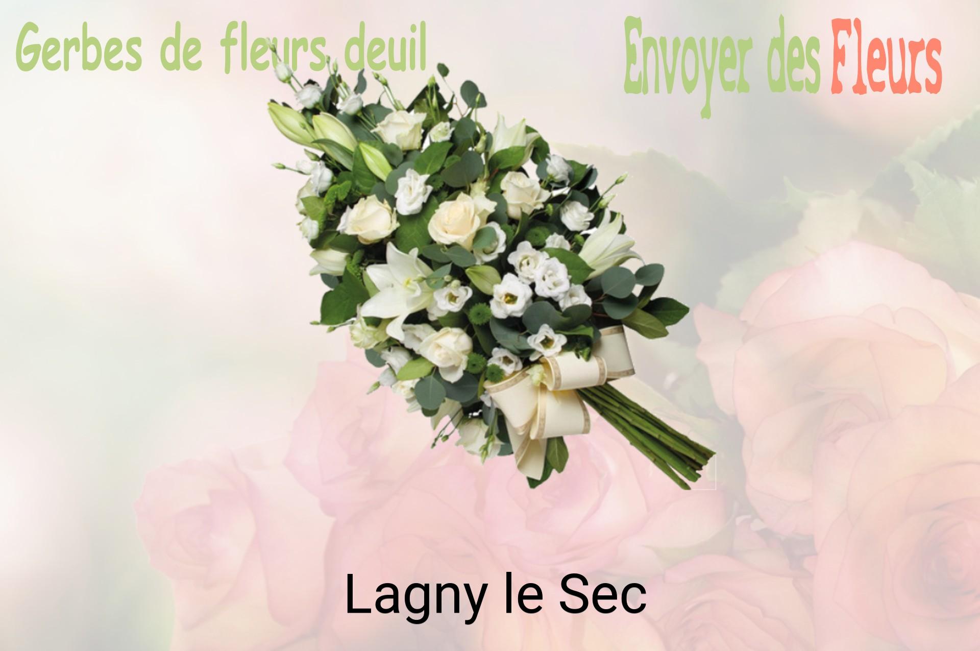 Gerbe de fleurs de deuil livrée à Lagny-le-Sec